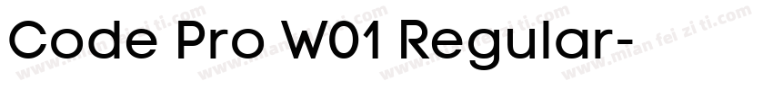 Code Pro W01 Regular字体转换
